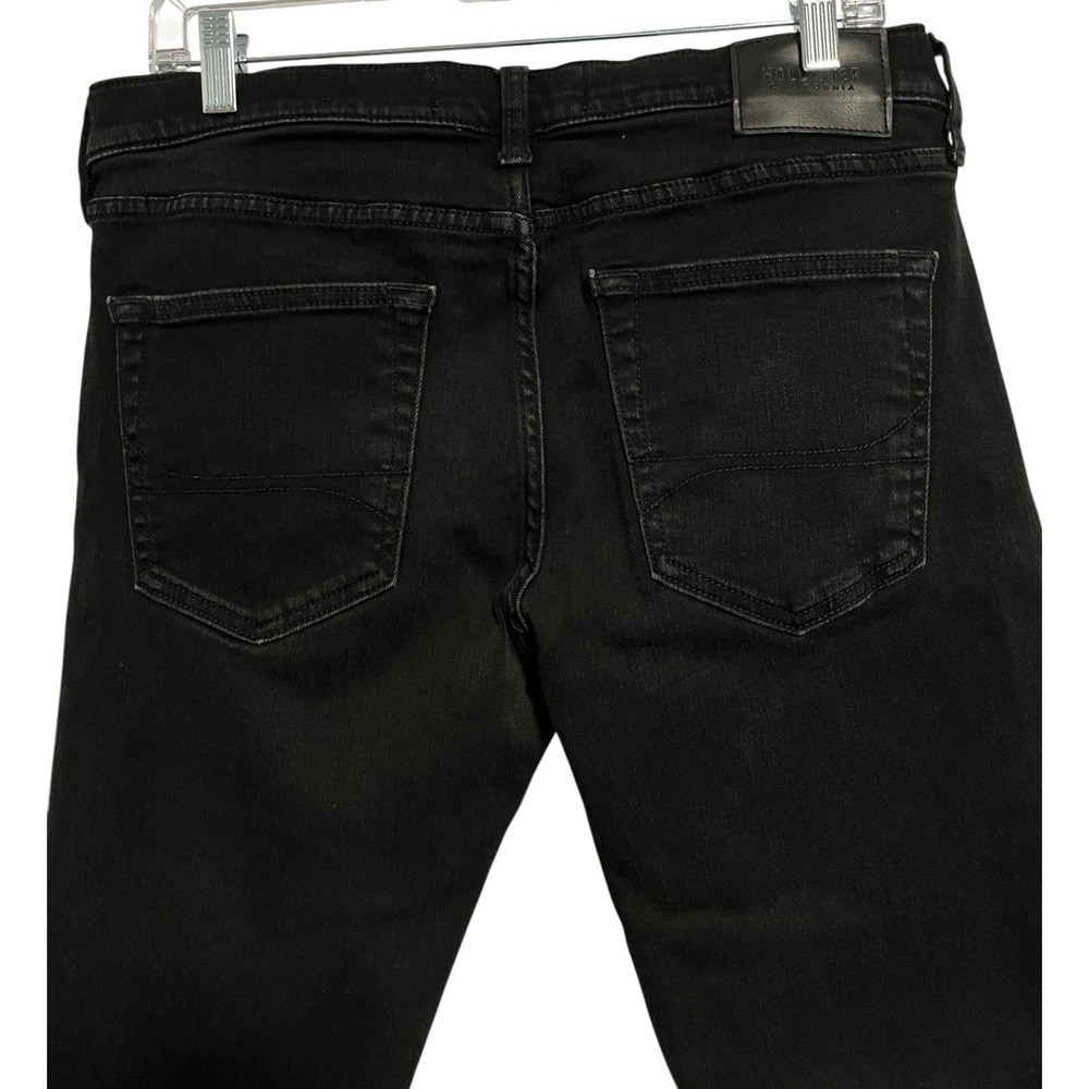 Hollister 34X30 Jeans Men's Skinny Black Denim Stretch‎ - Picture 4 of 8